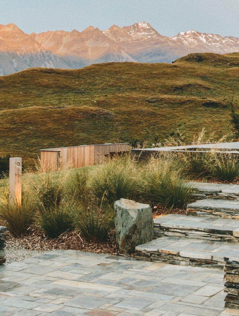 Scenic Path Overlooking Alpine Heights