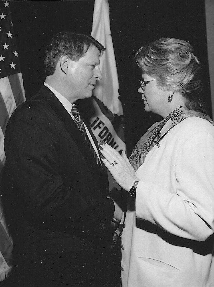 Patty with Vice President Al Gore
