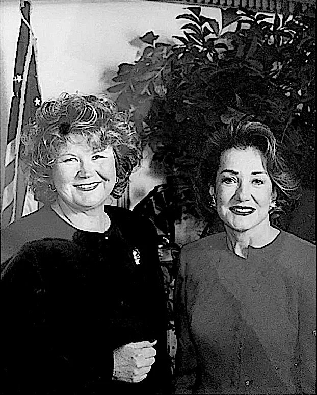 Patty with Secretary of Labor Elizabeth Dole